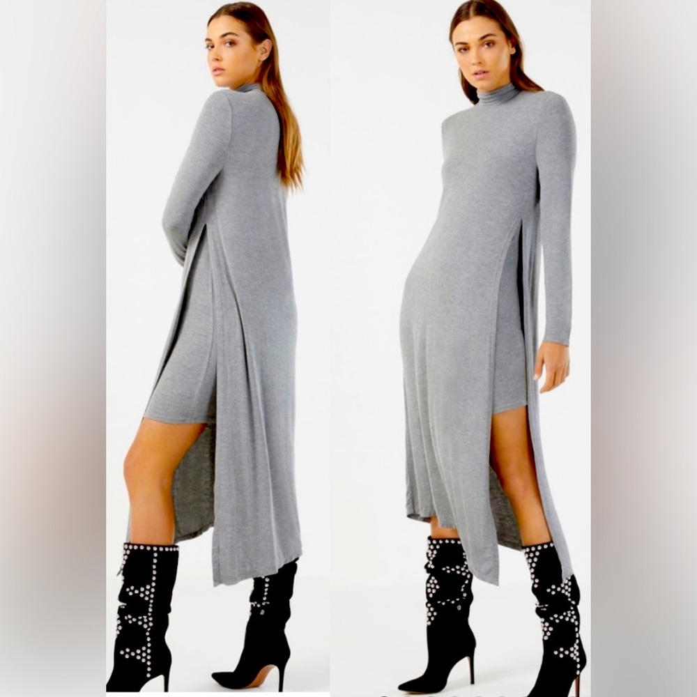 BCBG peek a boo turtleneck dress